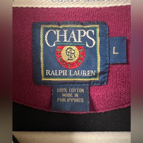 Chaps Ralph Lauren Rugby Polo Large - Picture 3 of 9